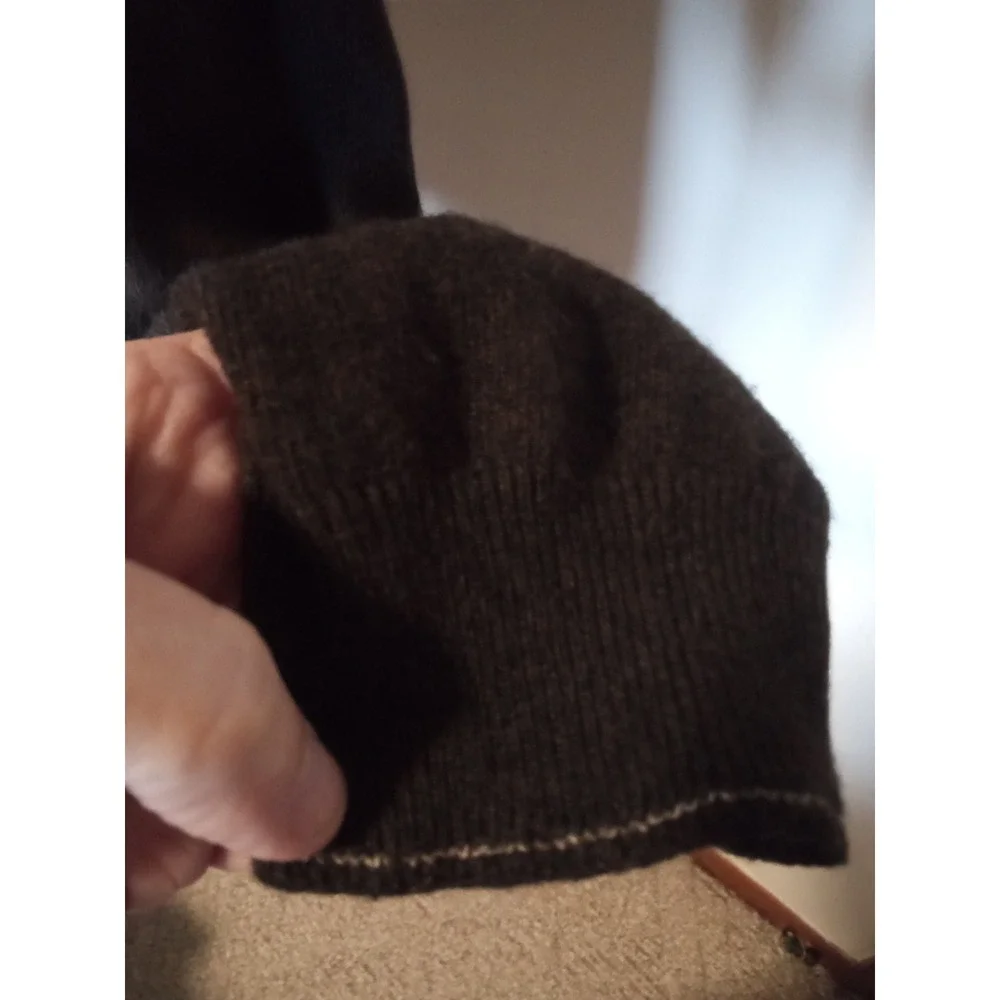 Jos. A. Bank Reserve 1/4 Zip Sweater Mens XL Brown Wool Cashmere Italian Yarn‎